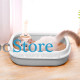 Туалет лоток для кошек с лопаткой Taotaopets 225501 46*38*13 см Gray