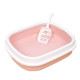 Туалет лоток для кошек с лопаткой Taotaopets 225501 46*38*13 см Pink