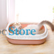 Туалет лоток для кошек с лопаткой Taotaopets 225501 46*38*13 см Pink