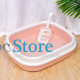Туалет лоток для кошек с лопаткой Taotaopets 225501 46*38*13 см Pink
