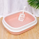 Туалет лоток для кошек с лопаткой Taotaopets 225501 46*38*13 см Pink