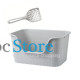 Туалет лоток для кошек с лопаткой Taotaopets 262207 Gray