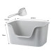 Туалет лоток для кошек с лопаткой Taotaopets 262207 Gray