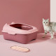 Туалет для кошек с лопаткой Taotaopets 268802 лоток для котов 40*30*18,5 cm Pink