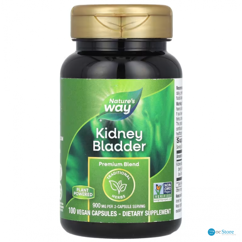 Здоров'я нирок та сечового міхура, Kidney Bladder, Nature's Way, 900 мг, 100 вегетаріанських капсул (450 мг в 1 капсулі)