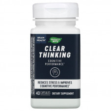 Здоров'я мозку, Clear Thinking, Nature's Way, ясність мислення, 40 капсул