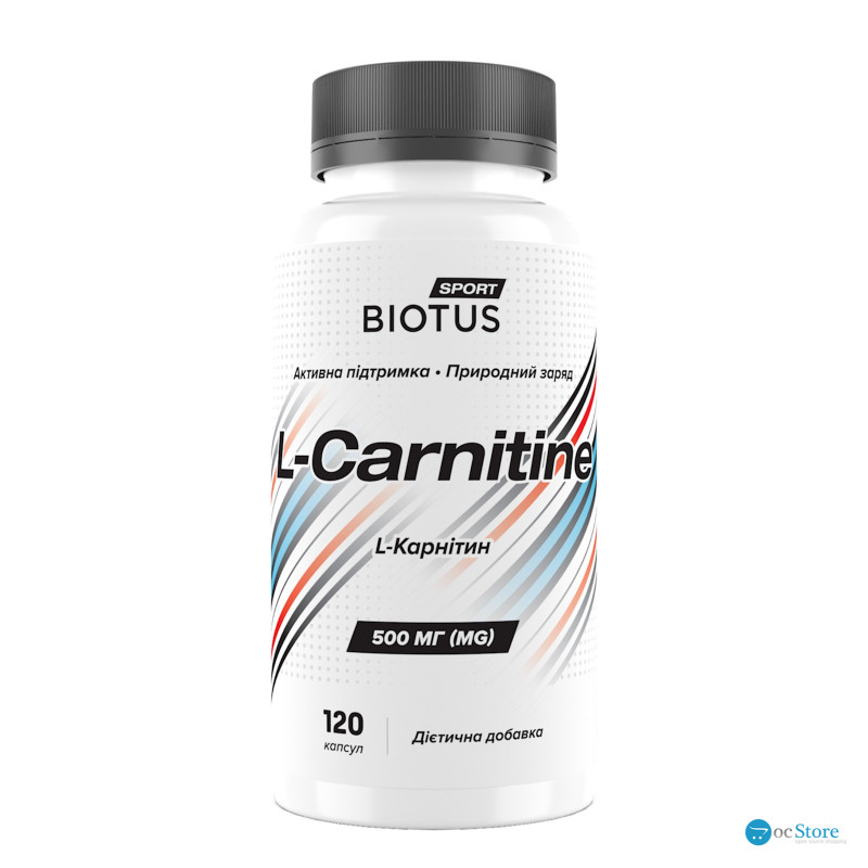 L-карнітин, L-Carnitine, Biotus, 120 капсул