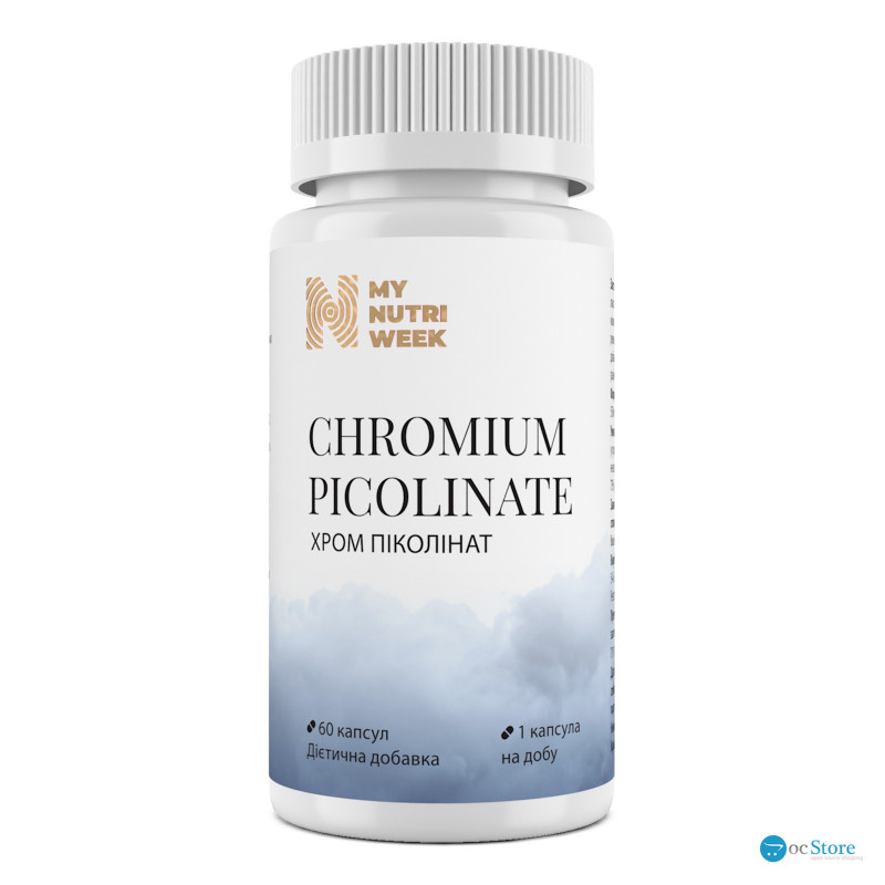 Хром піколінат, Chromium Picolinate, My Nutri Week, 60 капсул
