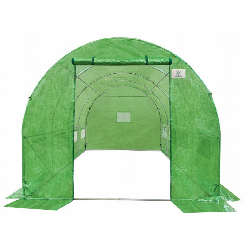 Садова теплиця 10 м² (4 x 2,5 х 2 м) Зелена (Польща)