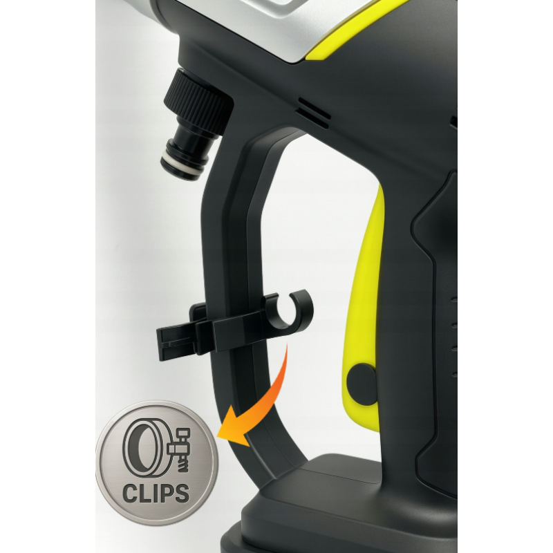 Акумуляторна мийка високого тиску Toolme TM280 PRO BRUSHLESS 450 Вт з алюмінієвою помпою, 2 АКБ 21В, піногенератор (Польща)