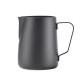 Питчер молочник для кофе Ecocoffeetools LH3560B с тефлоновым покрытием для взбивания молока с длинным носиком Black 350 мл
