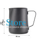 Питчер молочник для кофе Ecocoffeetools LH3560B с тефлоновым покрытием для взбивания молока с длинным носиком Black 600 мл