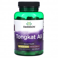 Тонгкат Алі, Tongkat Ali, Swanson, 120 капсул (400 мг на капсулу)