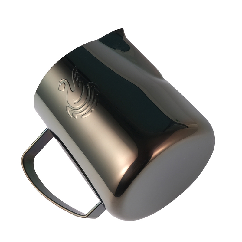 Питчер для молока JibbiJug молочник для вспенивания нержавеющая сталь градиент 400 мл Black