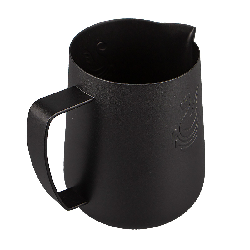 Питчер для молока JibbiJug молочник для вспенивания нержавеющая сталь градиент 400 мл Black Typhon