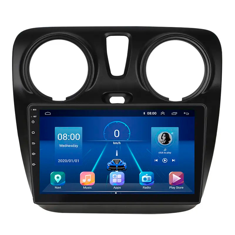 Штатная магнитола Lesko для Renault Sandero II Рестайлинг ver 3 2018-н.в экран 9" 4/32Gb 4G Wi-Fi GPS Top