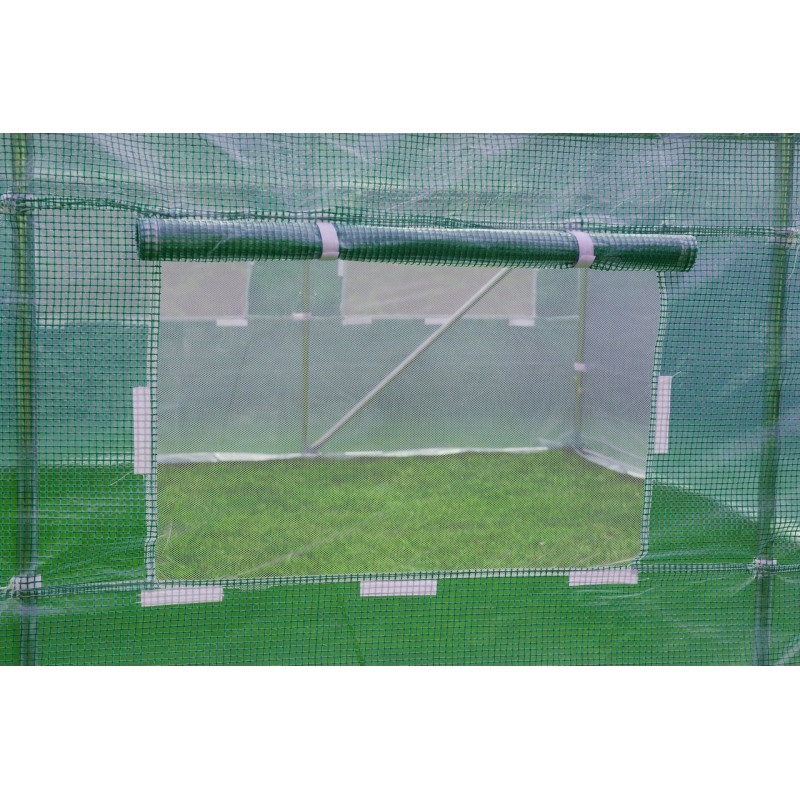 Плівка для теплиці 7 м² армована, щільність 140 г/м², з UV-4 фільтром, Зелена (Польща)