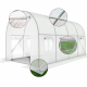 Садова теплиця 10 м² (4 х 2,5 х 2 м) з армованою плівкою UV-4, з вікнами, Біла (Польща)
