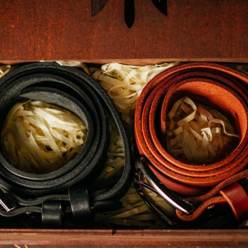 Подарунковий набір із двох чоловічих ременів Florida