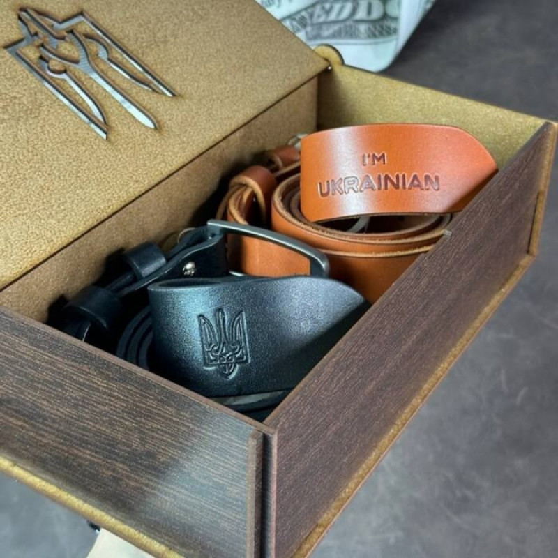 Подарунковий набір із двох чоловічих ременів Florida