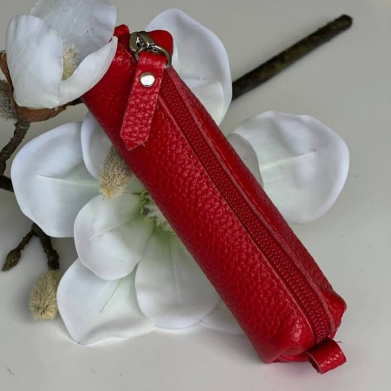 Жіночий набір ЦЕ ВСЕ ТОБІ з сумки Джорджія, гаманця Біфолд та ключниці в червоному кольорі