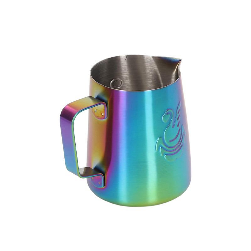 Питчер для молока JibbiJug молочник для вспенивания молока нержавеющая сталь градиент 600 мл Green