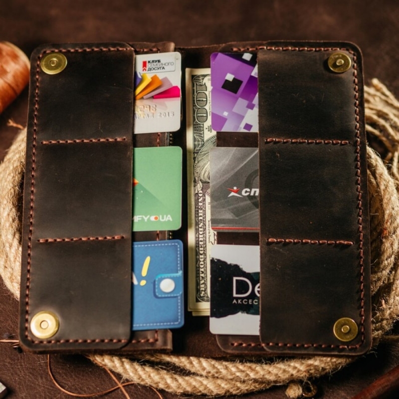 Чоловічий клатч Лонгер коричневий