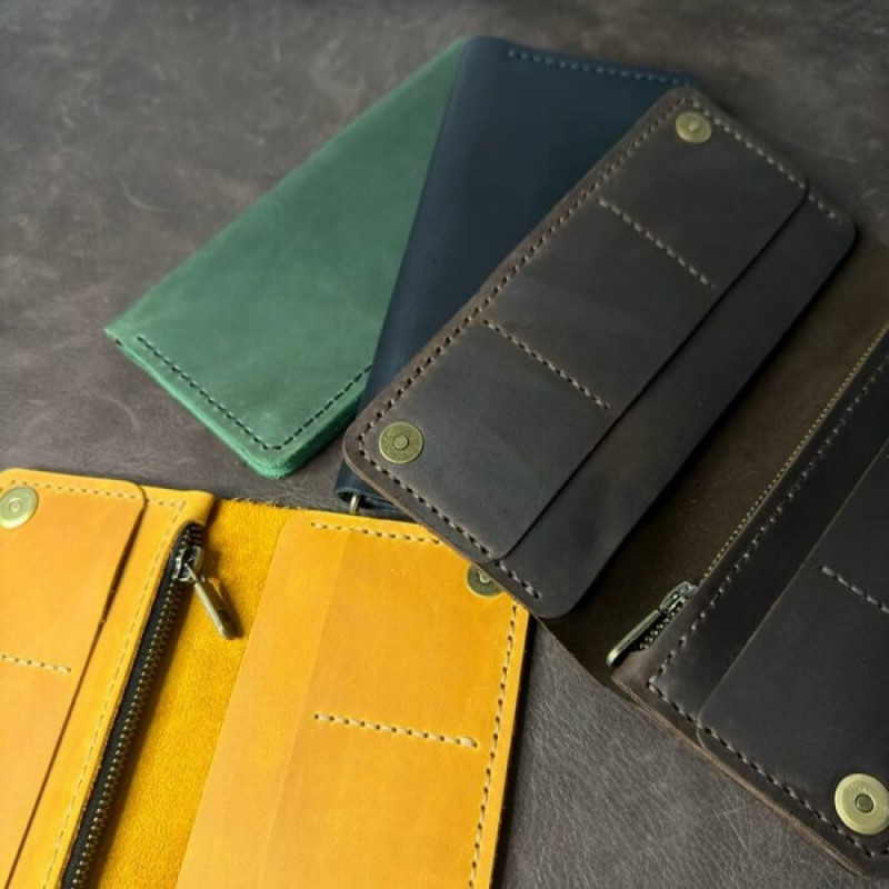 Чоловічий клатч Лонгер рудий