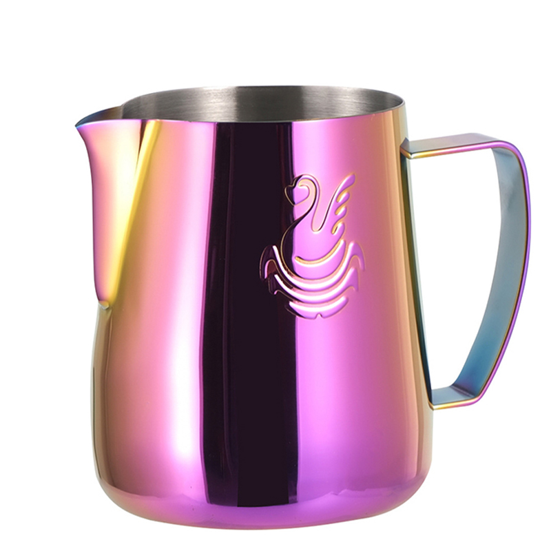 Питчер для молока JibbiJug молочник для вспенивания молока нержавеющая сталь градиент 600 мл Pink