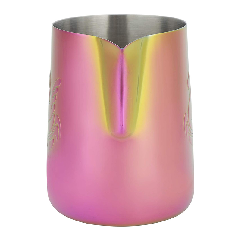 Питчер для молока JibbiJug молочник для вспенивания молока нержавеющая сталь градиент 600 мл Pink