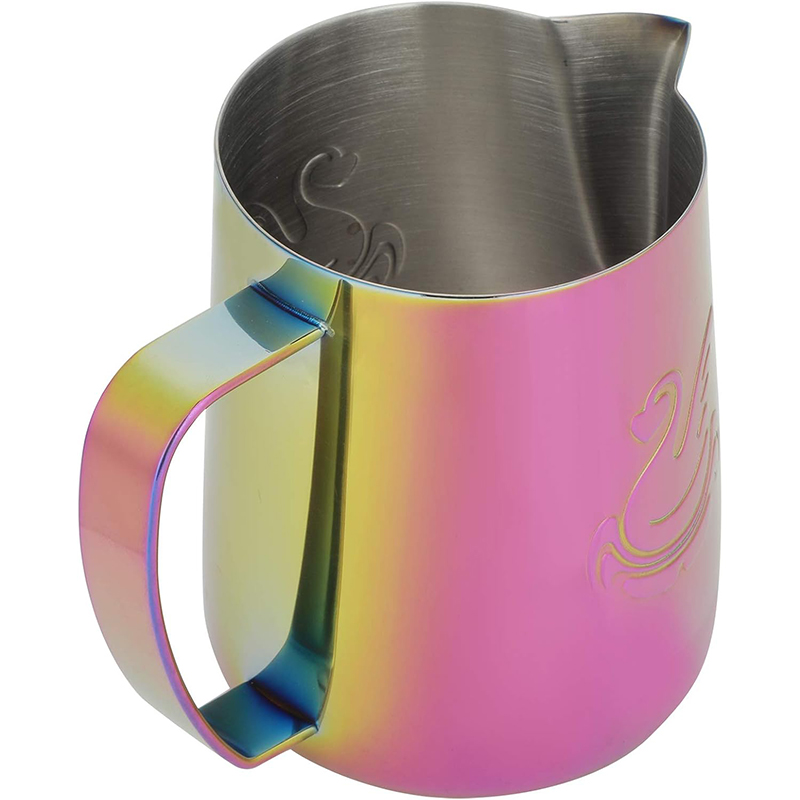 Питчер для молока JibbiJug молочник для вспенивания молока нержавеющая сталь градиент 600 мл Pink