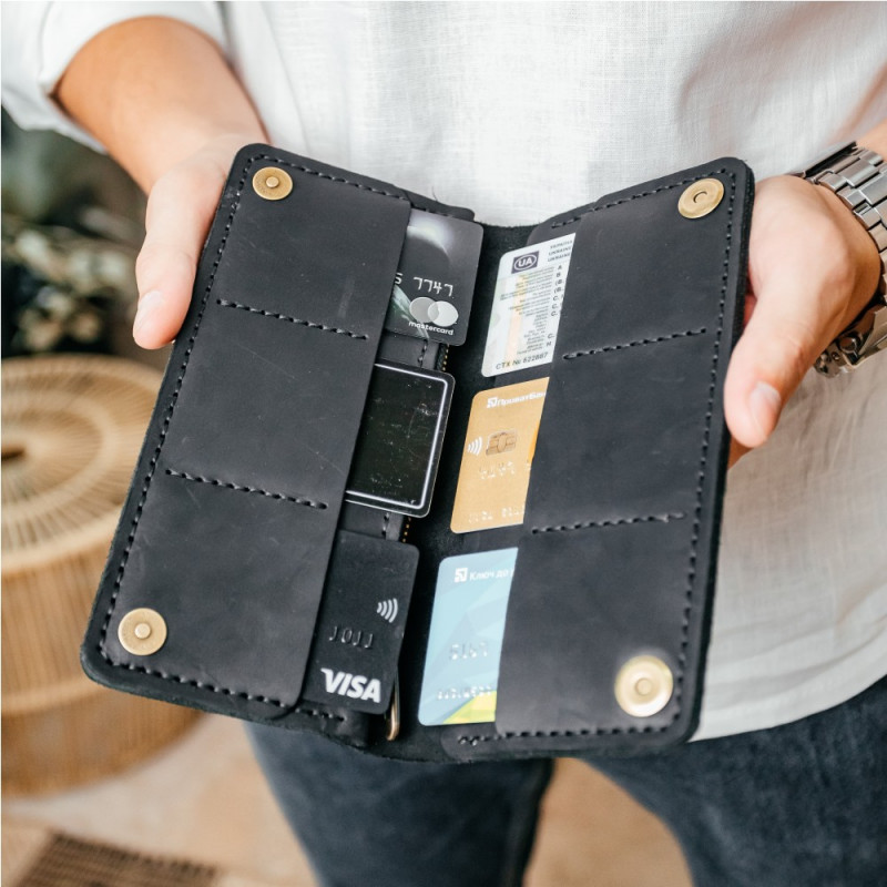 Чоловічий клатч Лонгер чорний