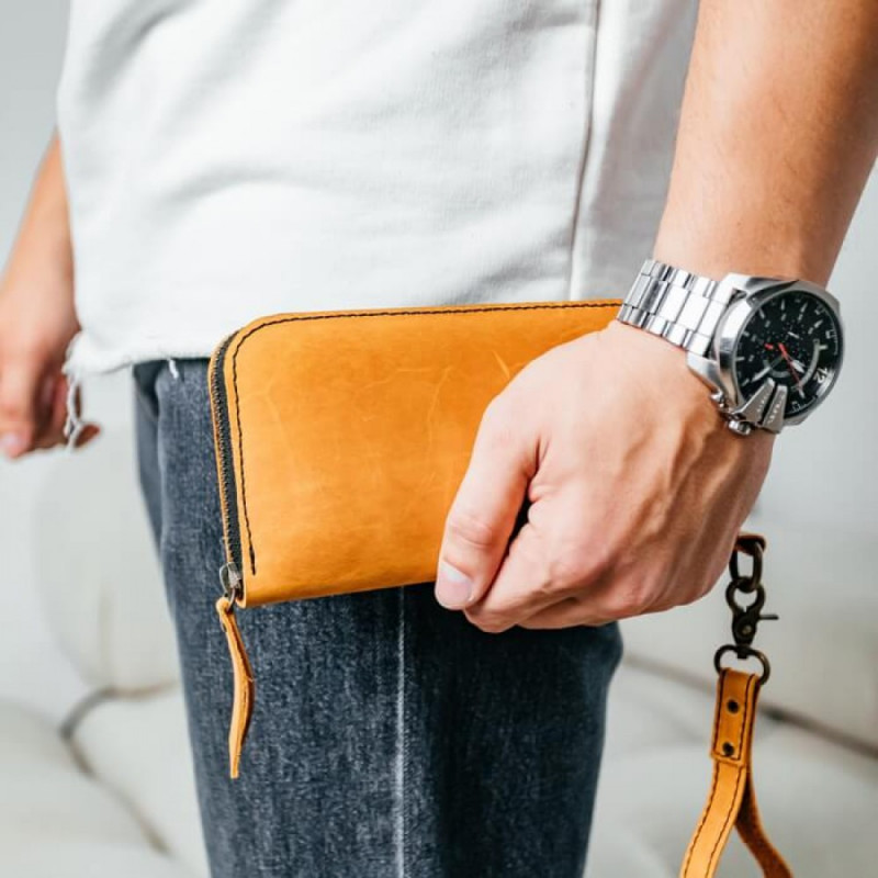 Чоловічий клатч Арізона рудий