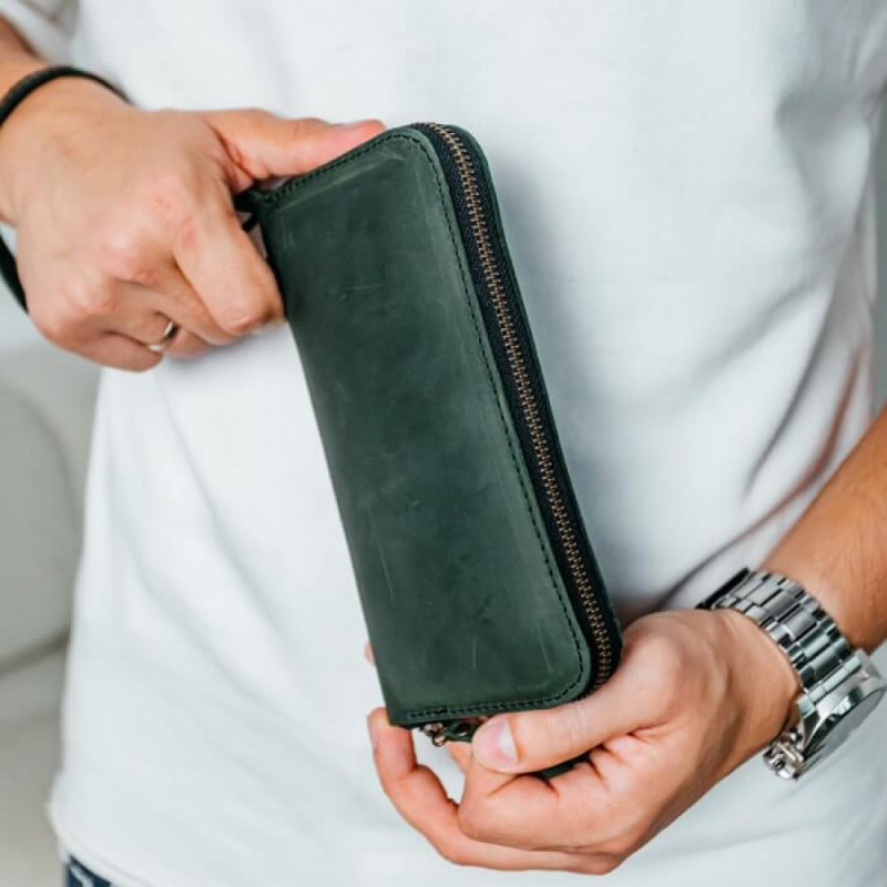 Чоловічий клатч Арізона зелений