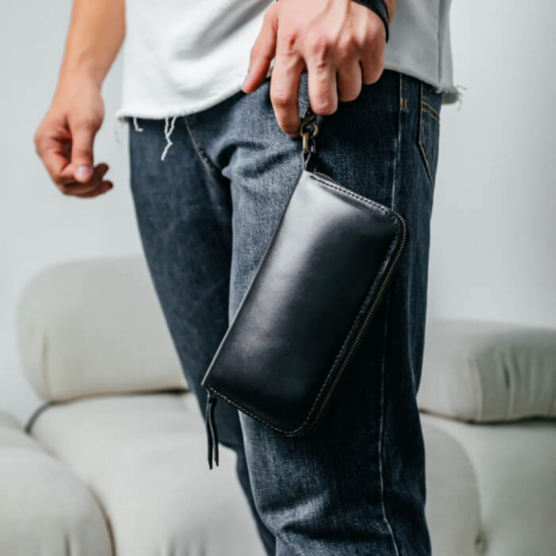 Чоловічий клатч гладкий