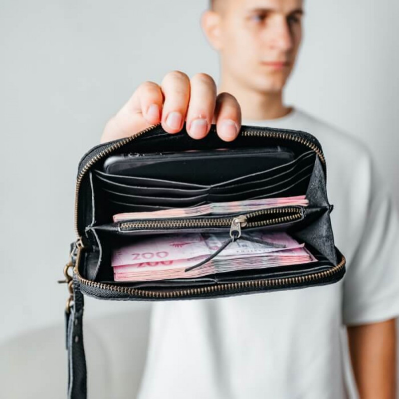 Чоловічий клатч зернистий