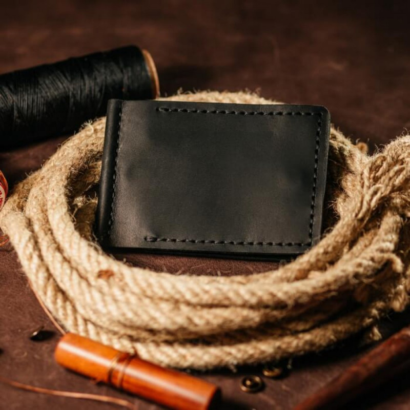 Затискач для грошей чорний