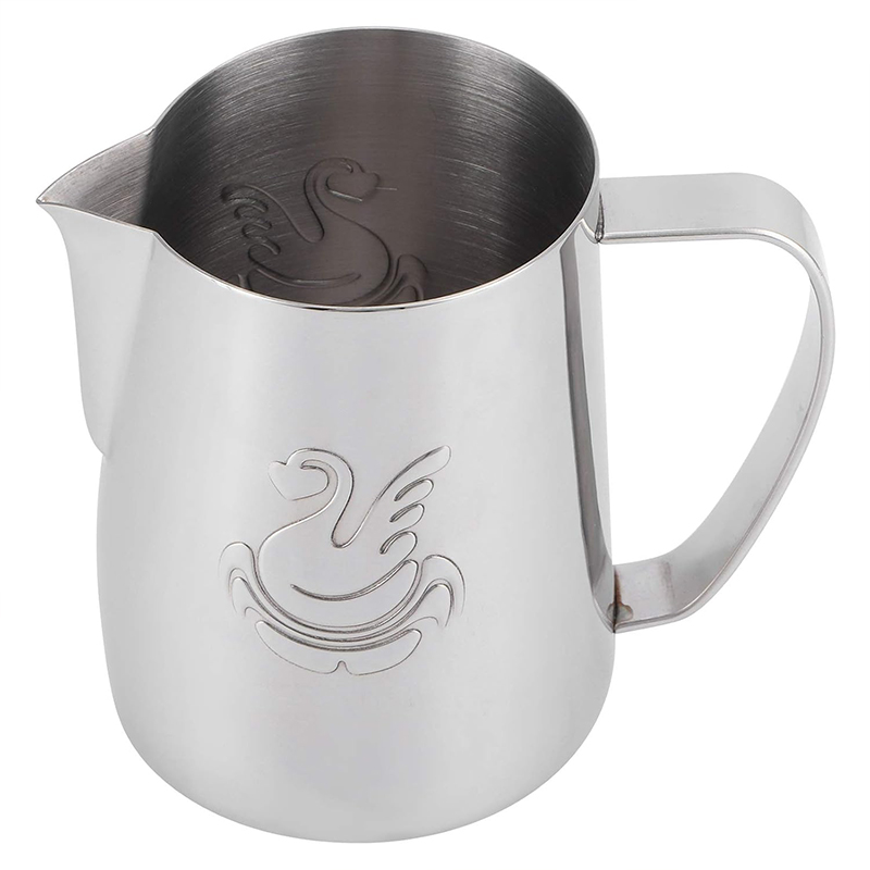 Питчер для молока JibbiJug молочник для вспенивания молока нержавеющая сталь градиент 600 мл Silver