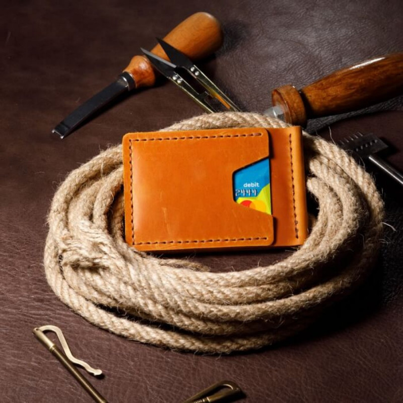 Затискач для грошей рудий Тризуб