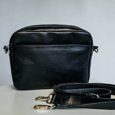 Жіноча сумка Джорджія гладка чорна