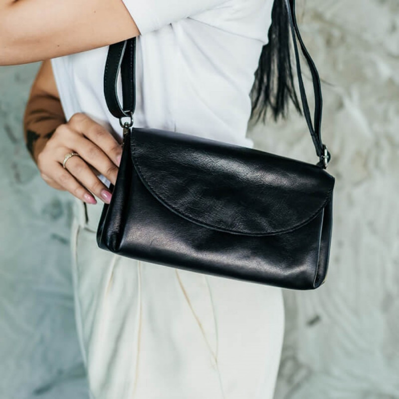 Жіноча сумка Невада чорна глянець