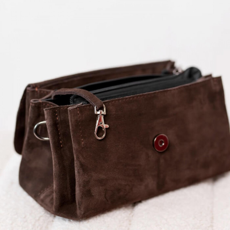 Жіноча сумка замшева Невада коричнева