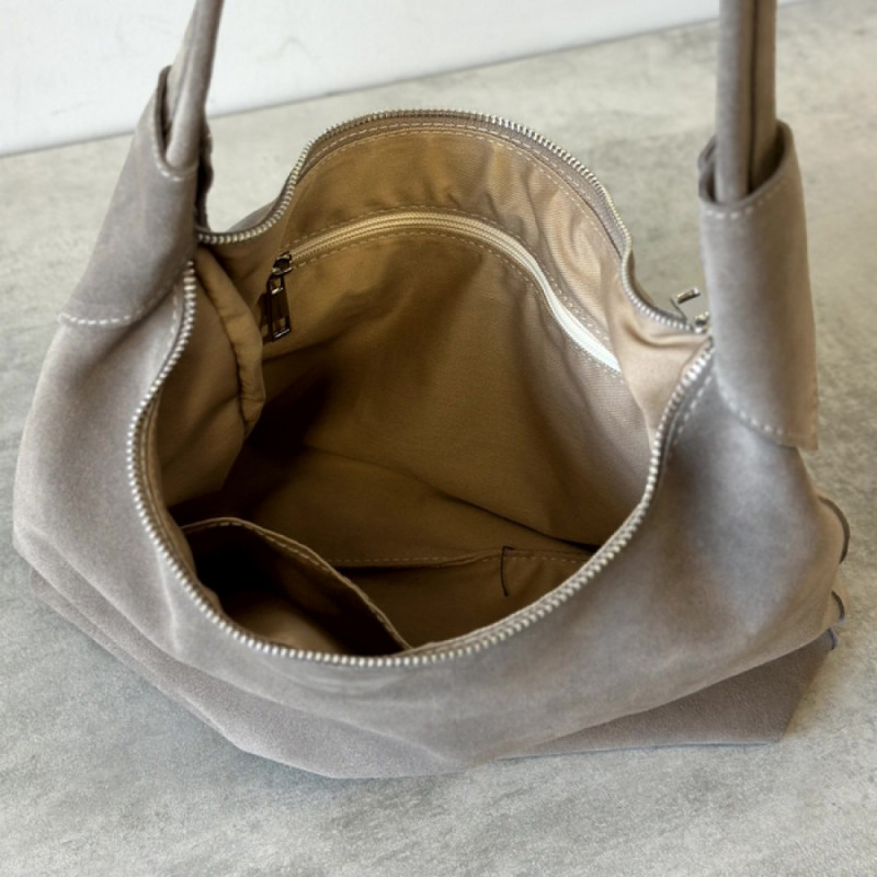 Жіноча сумка замшева Аляска моко