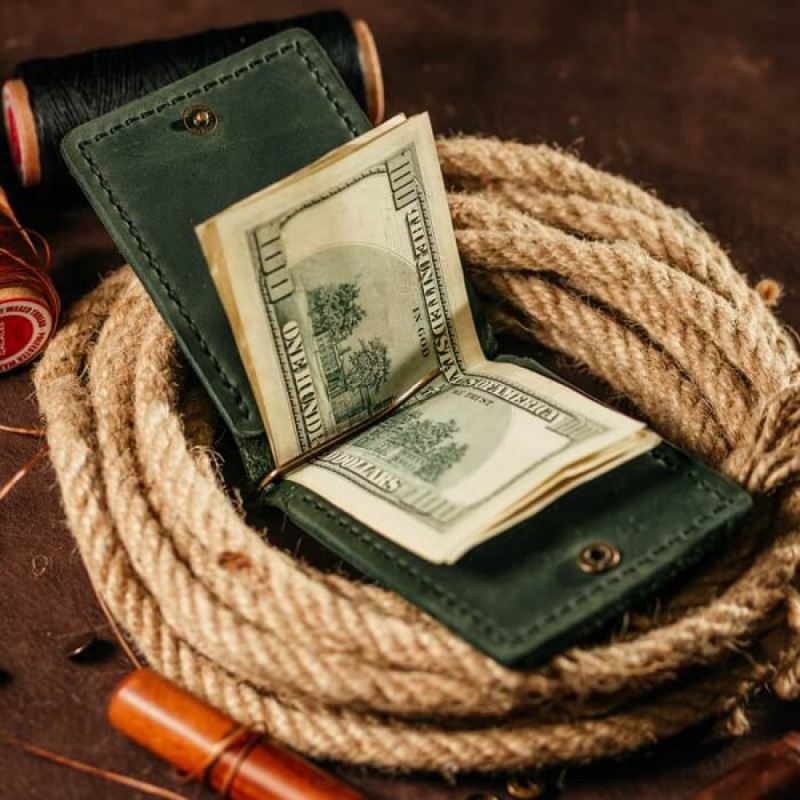 Затискач для грошей зелений Капітан Америка