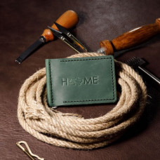 Затискач для грошей зелений Home