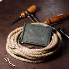 Затискач для грошей зелений Хрещений батько