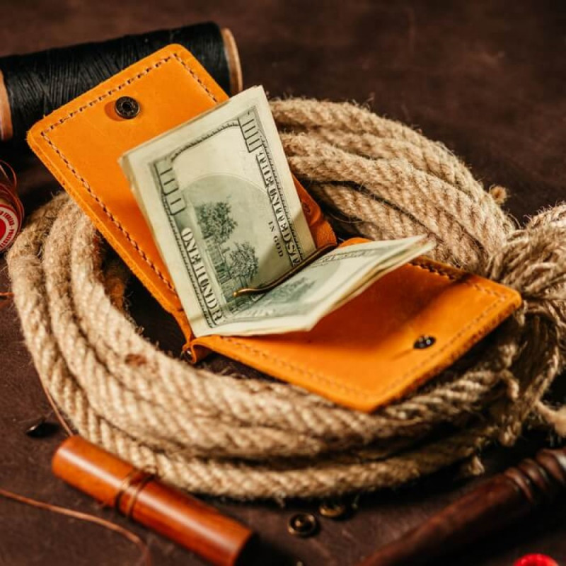 Затискач для грошей рудий Хрещений батько