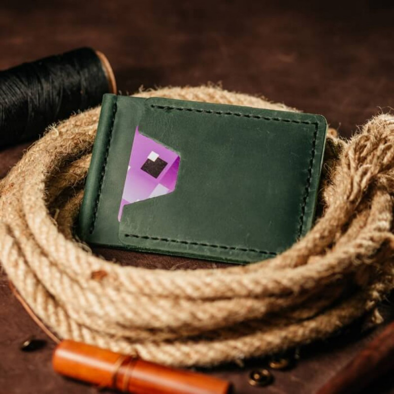 Затискач для грошей зелений Вейдер