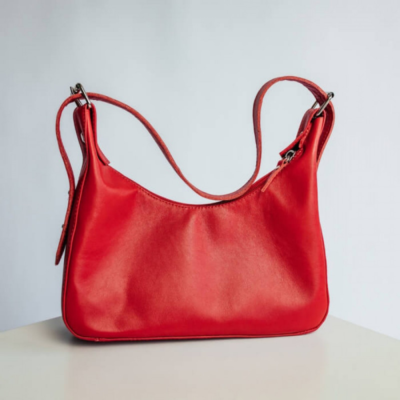 Жіноча сумка Айова червона глянець