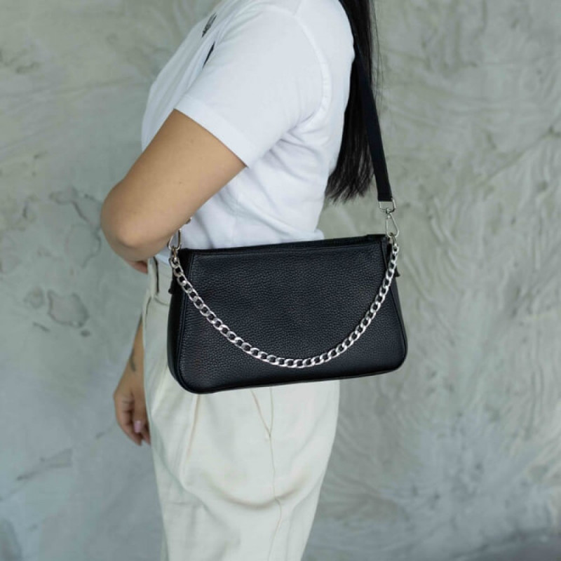 Жіноча сумка Вірджинія чорна